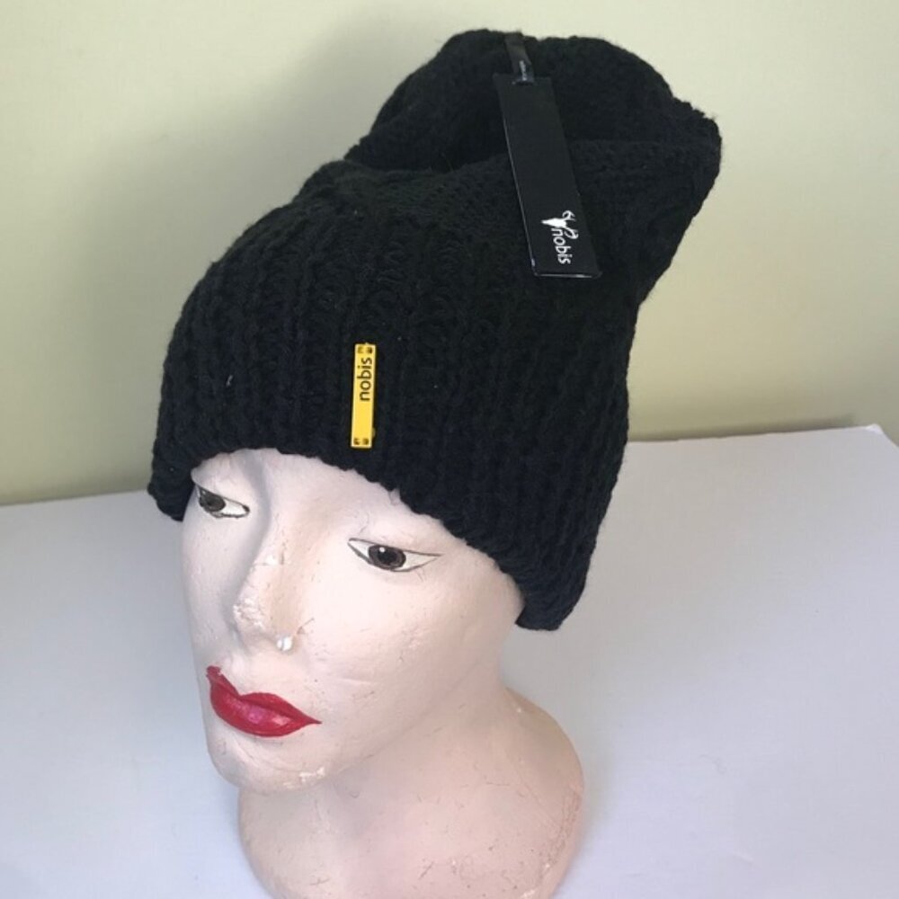 Nobis NEW Wool Sweater Knit Toque Beanie Boho Warm Cozy Unisex Minimalist Warm